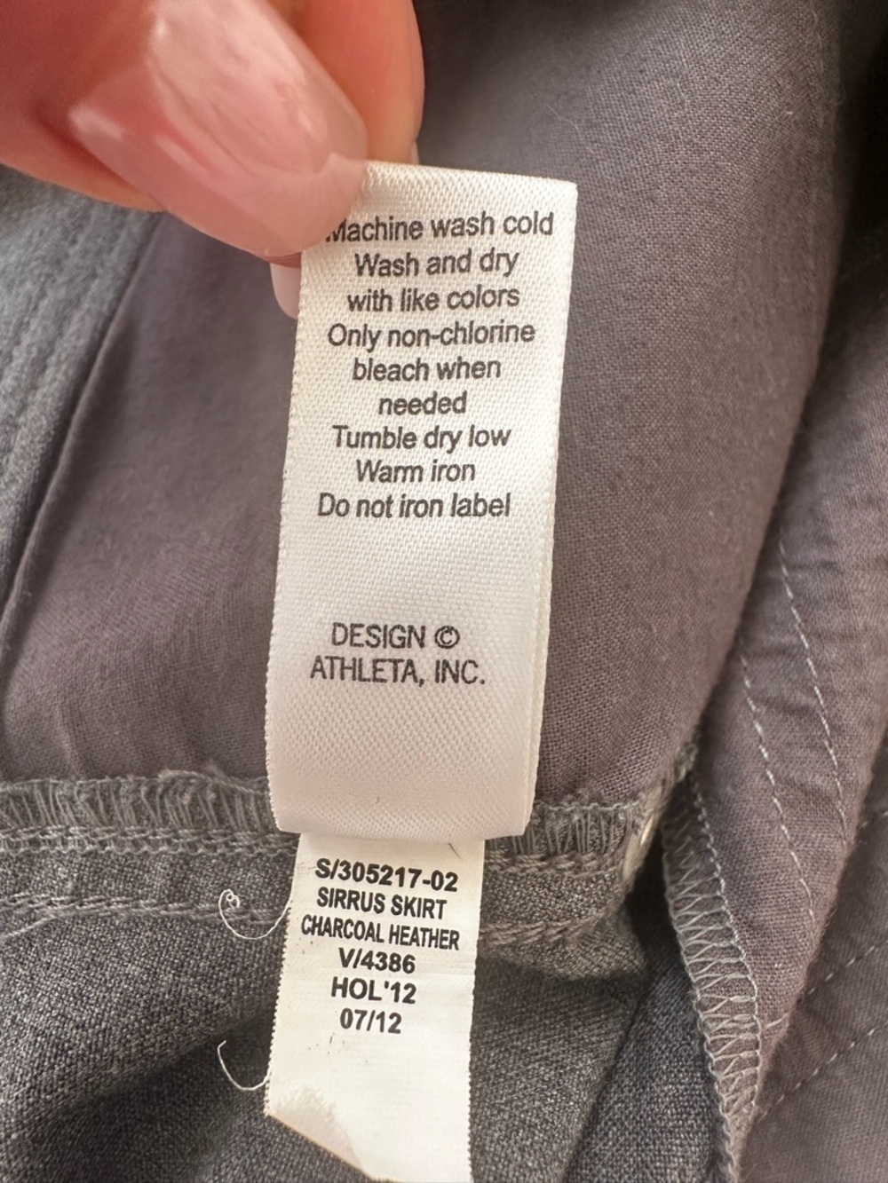 Athleta Sirrus Women’s Gray Skirt Size: 8 - Picture 7 of 7
